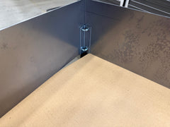 Bedkant i cortenstål, højde 30 cm